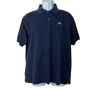 Lacoste Men Polo Shirt Blue Navy Sz 6 M